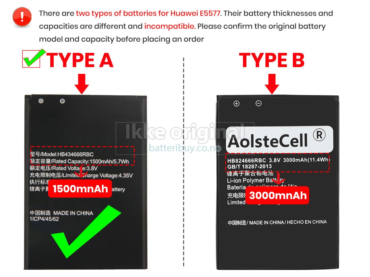 Huawei E5577S-321 batteri