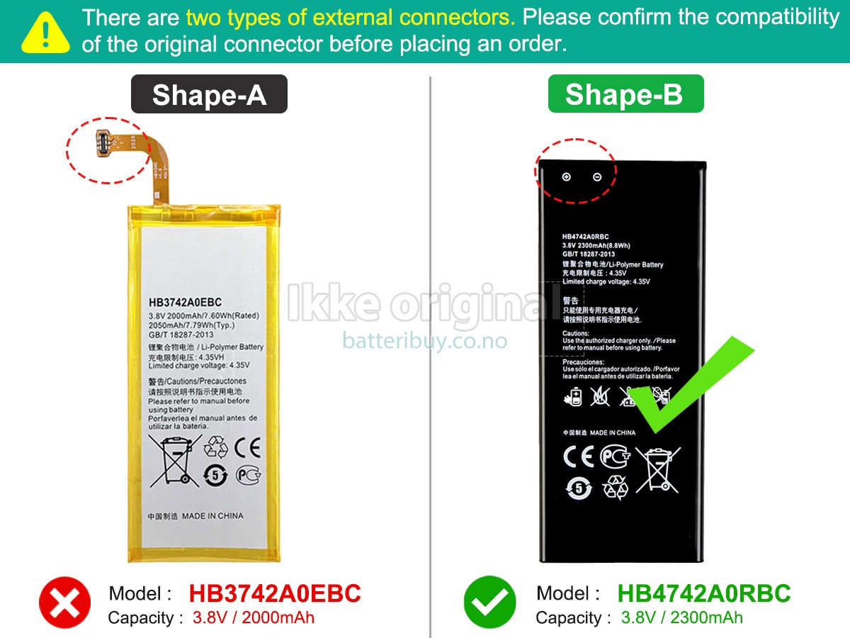 Huawei ASCEND G630-U20 batteri