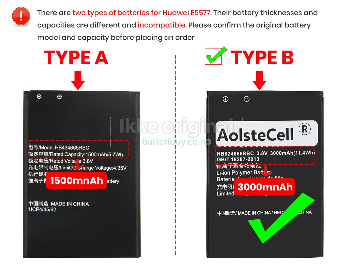 Huawei E5577S-321 batteri