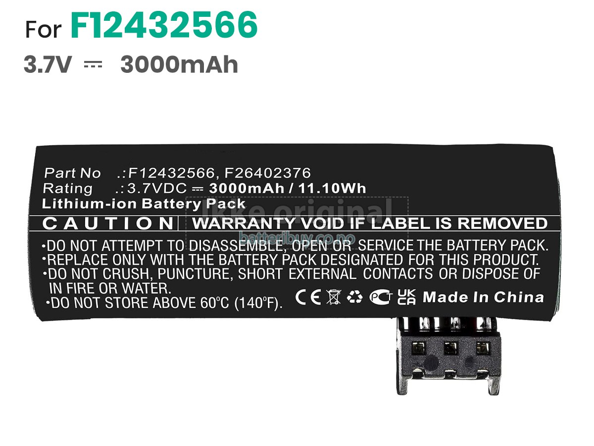 Ingenico F12432566 batteri