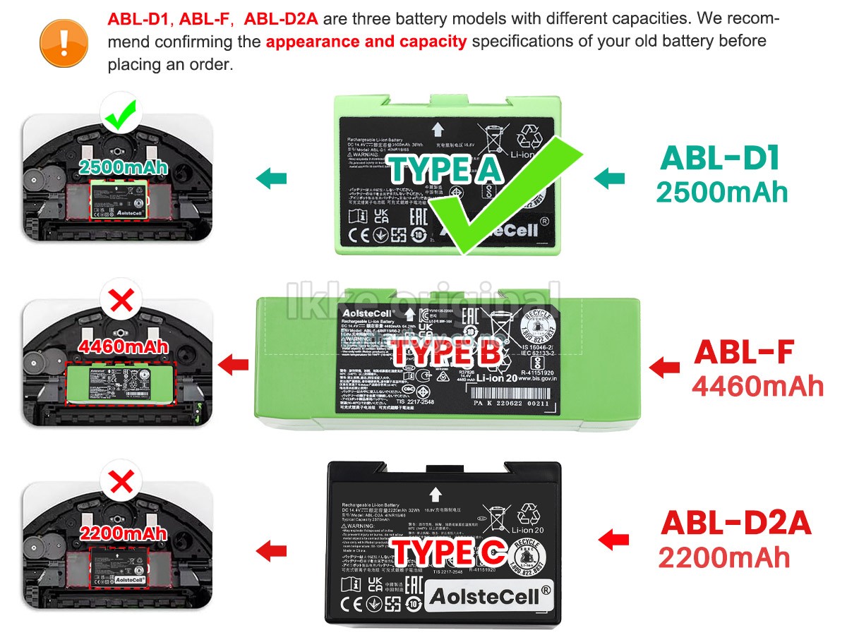 iRobot ABL-D1 4INR19/65 batteri