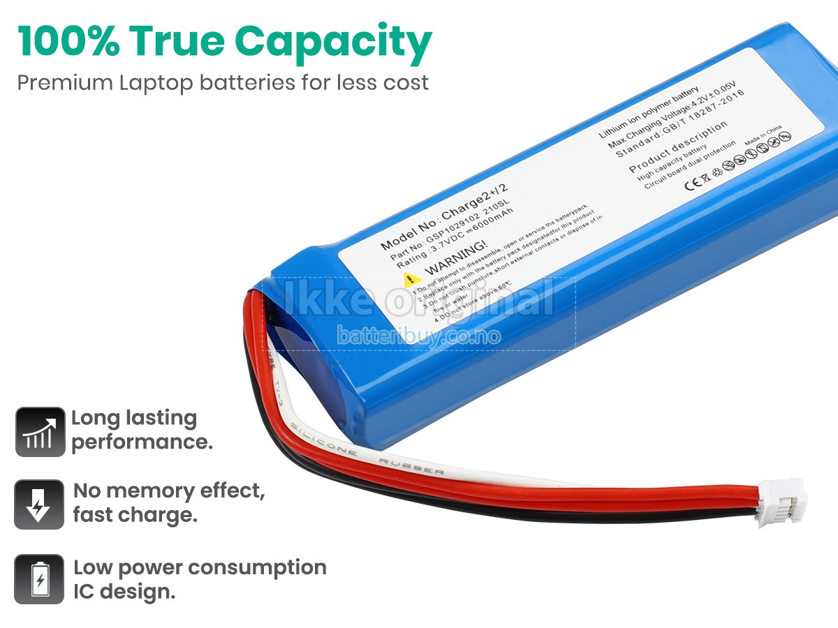 JBL CHARGE 2 batteri