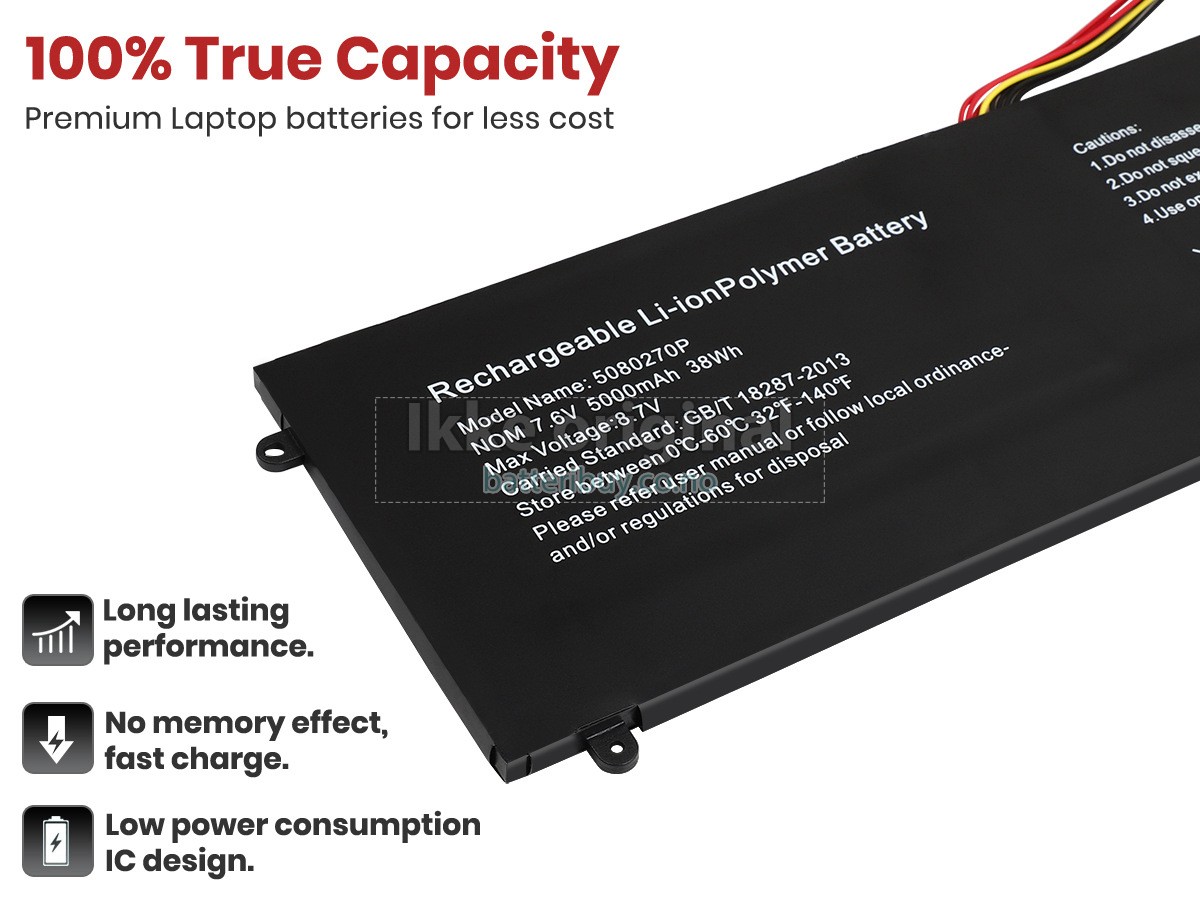 Jumper 5080270P batteri