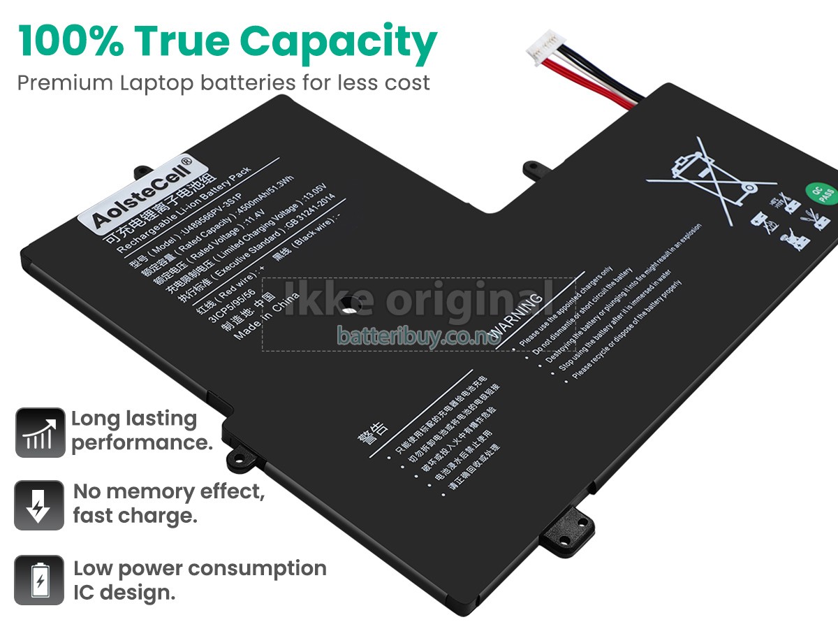 Jumper U489566PV-3S1P batteri