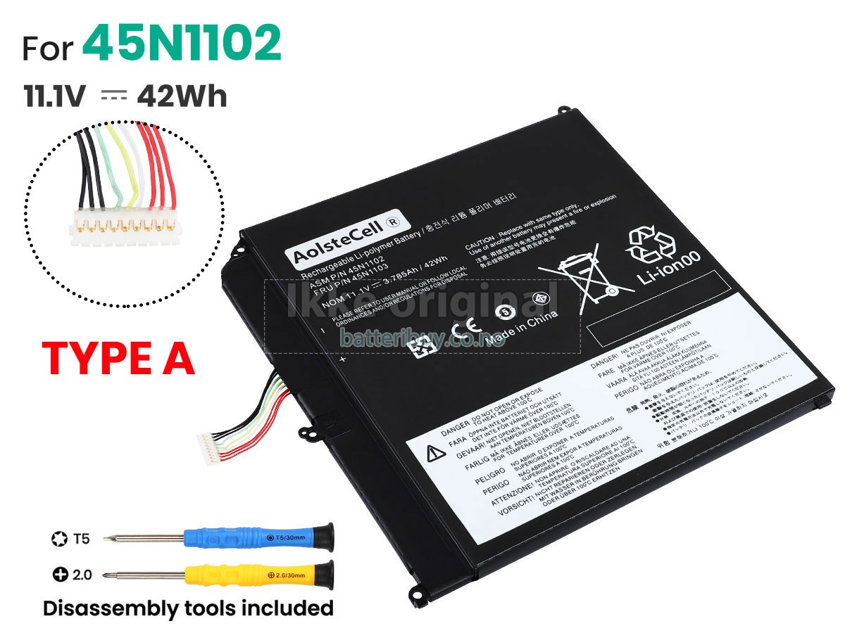 Lenovo ThinkPad HELIX 3701-43G batteri