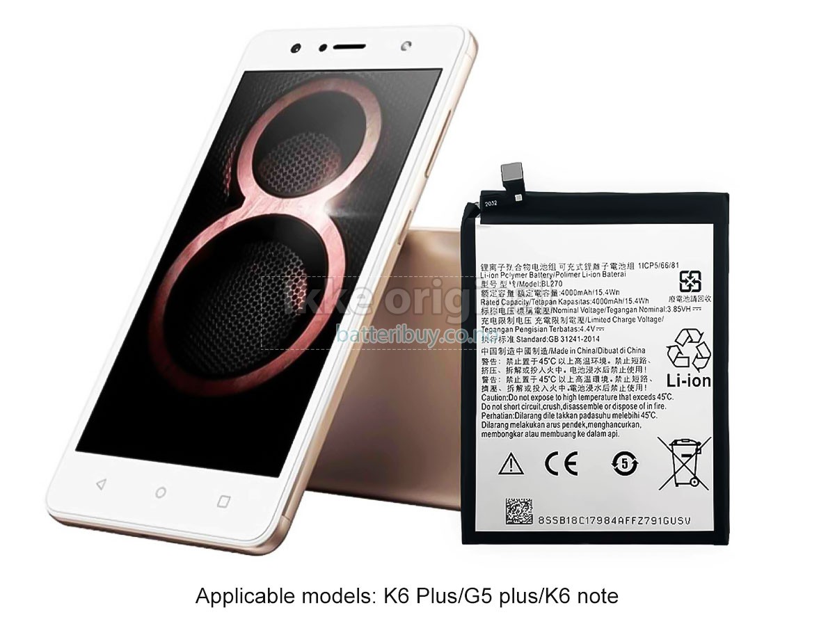 Lenovo K8 NOTE batteri
