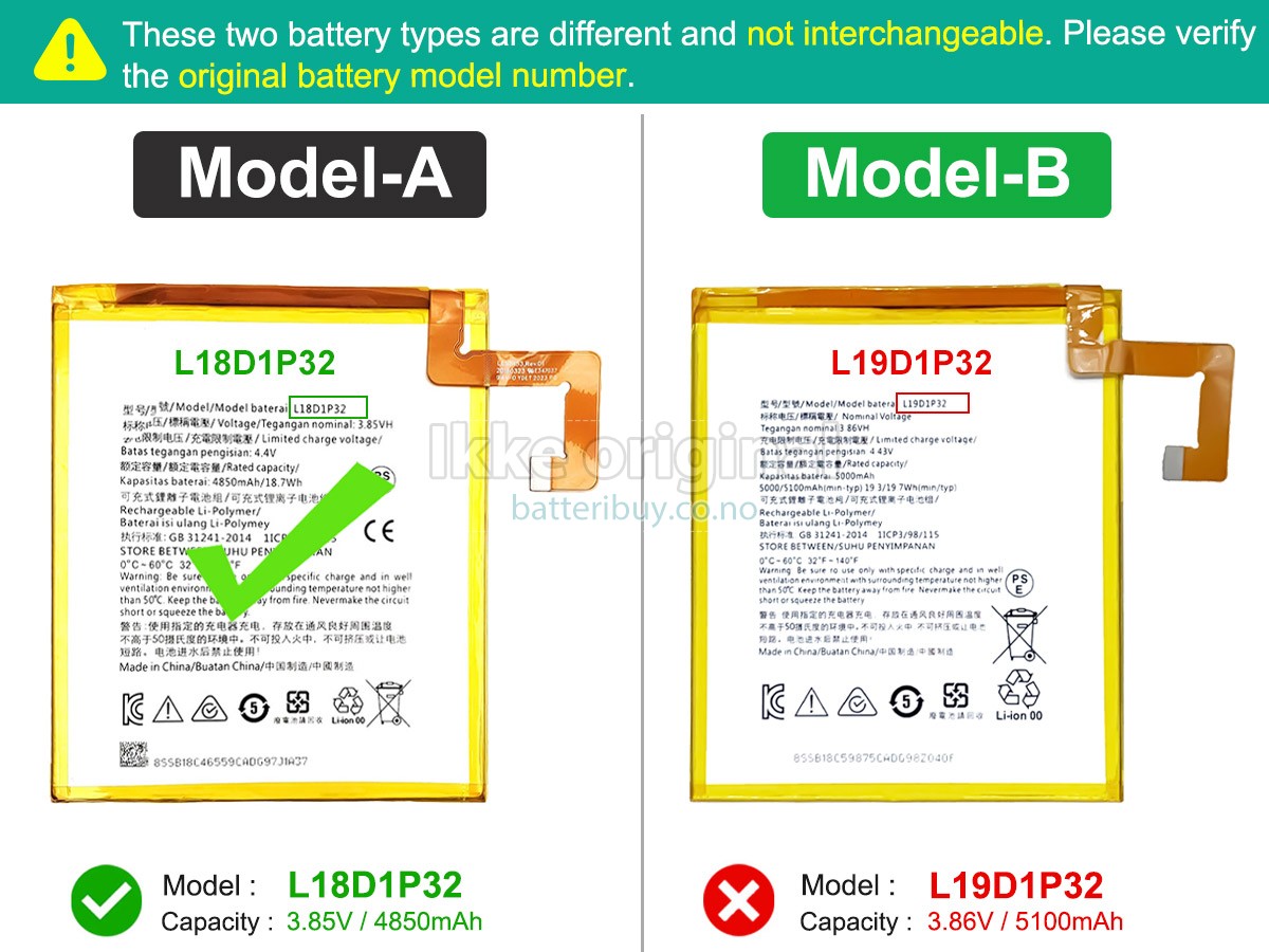 Lenovo TB328FU batteri