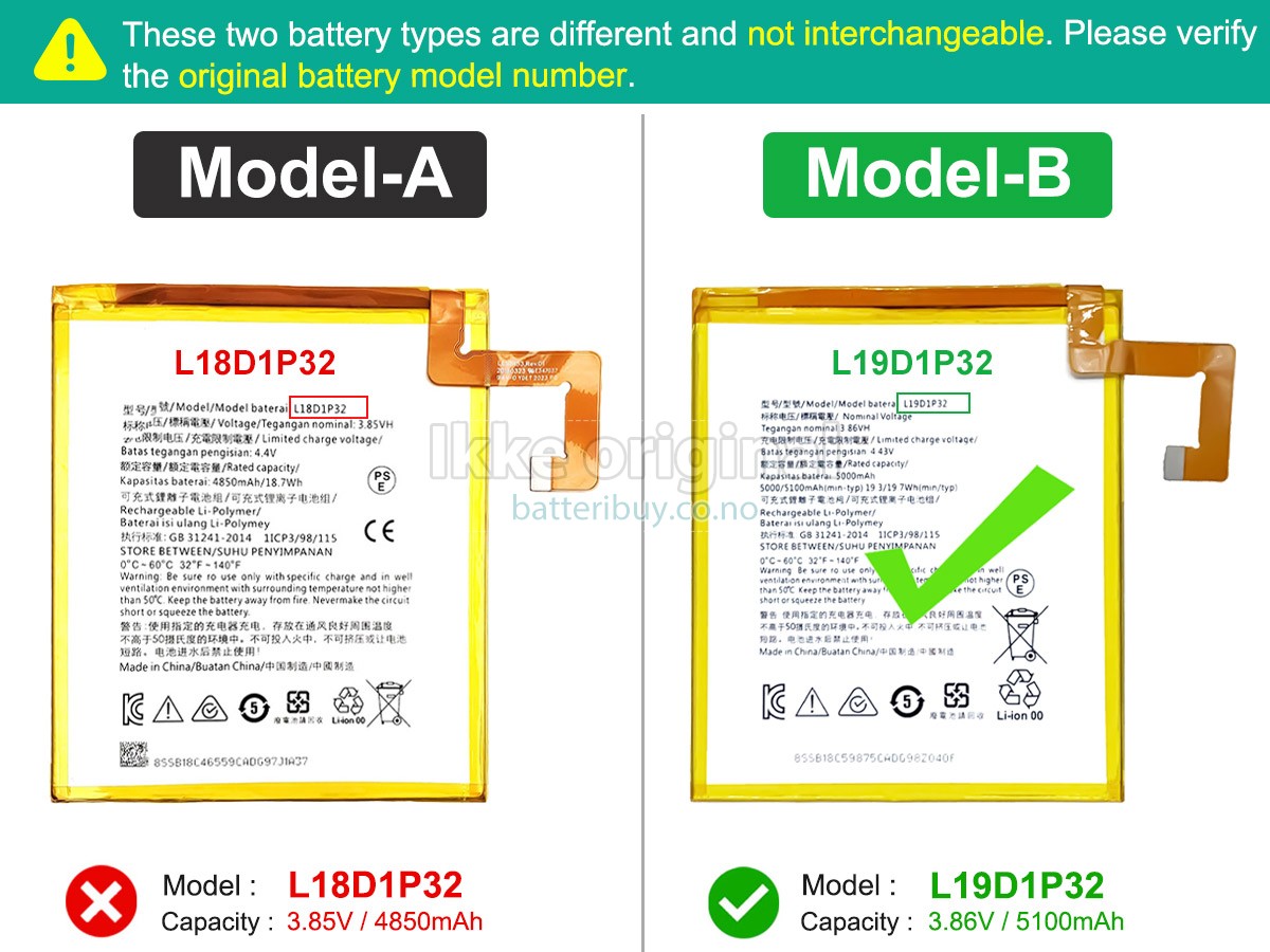 Lenovo TB328FU batteri