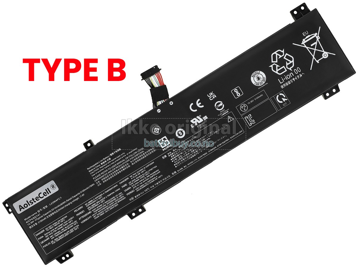 Lenovo LEGION 5-15ACH6H-82JU0187IX batteri