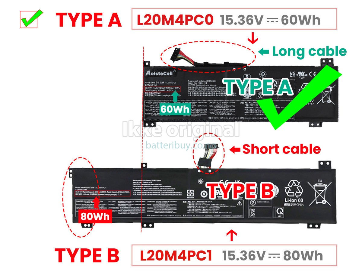Lenovo LEGION 5-15ACH6H-82JU0187IX batteri