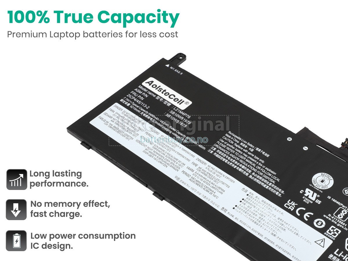 Lenovo ThinkPad X13S GEN 1-21BX001JGP batteri