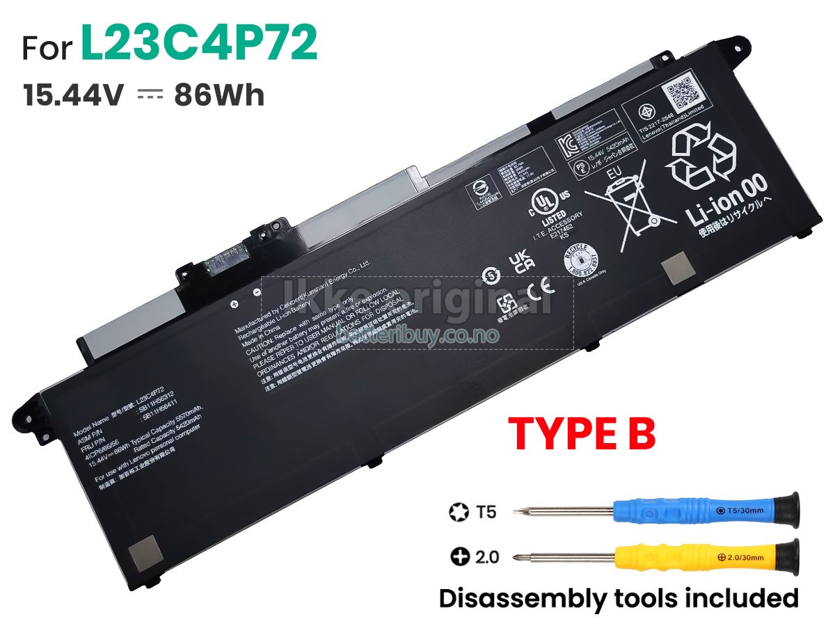 Lenovo ThinkPad T16 GEN 3-21MN005BSC batteri