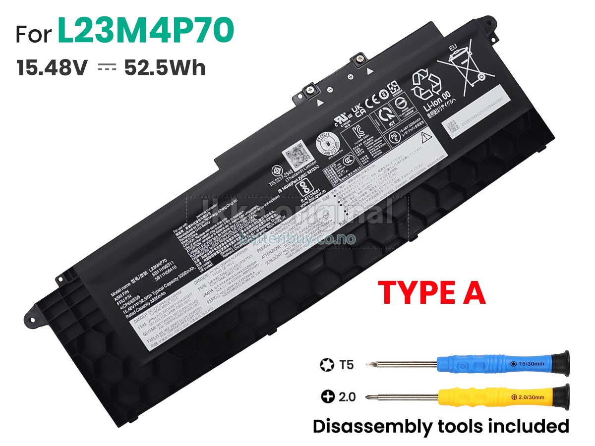 Lenovo ThinkPad T16 GEN 3-21MN005BSC batteri