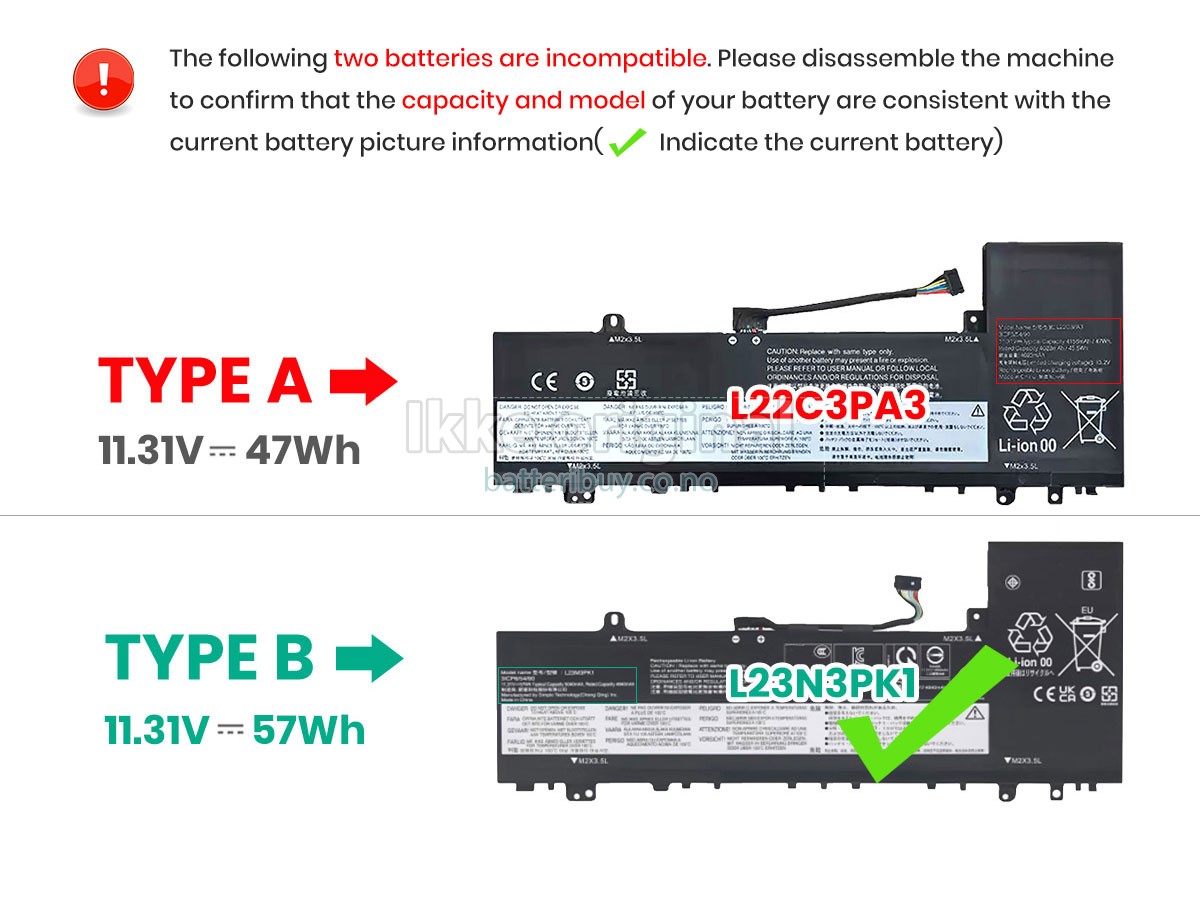 Lenovo IdeaPad SLIM 5 14IMH9-83DA009BPS batteri
