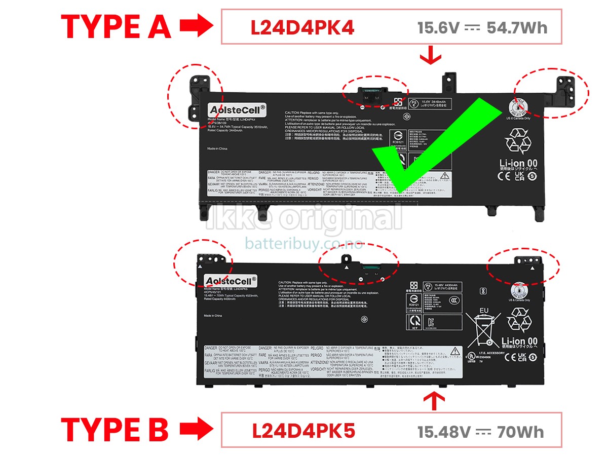 Lenovo IdeaPad SLIM 5 15ARP10-83J3003EMH batteri