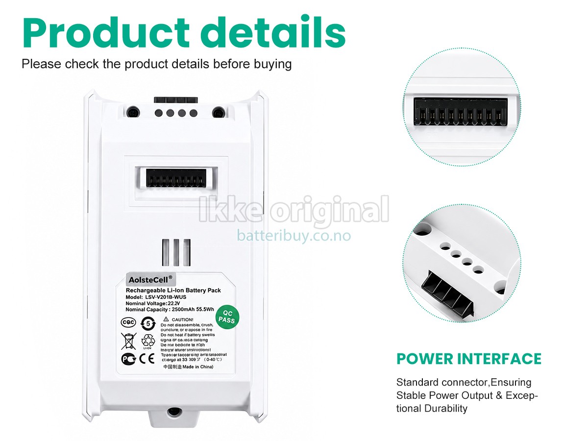 LEVOIT LVAC-200 batteri