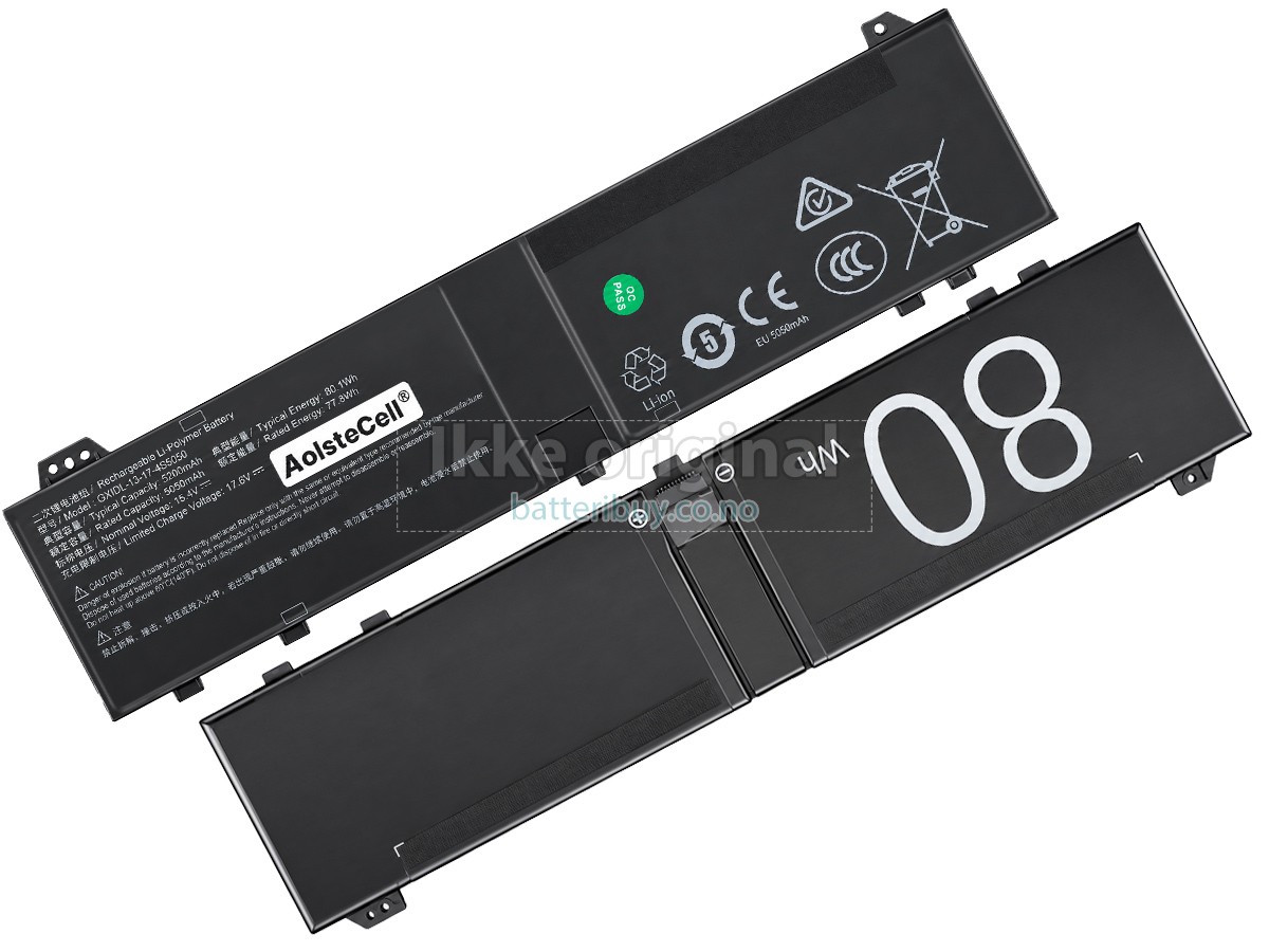 Mechrevo YAOSHI 16PRO batteri