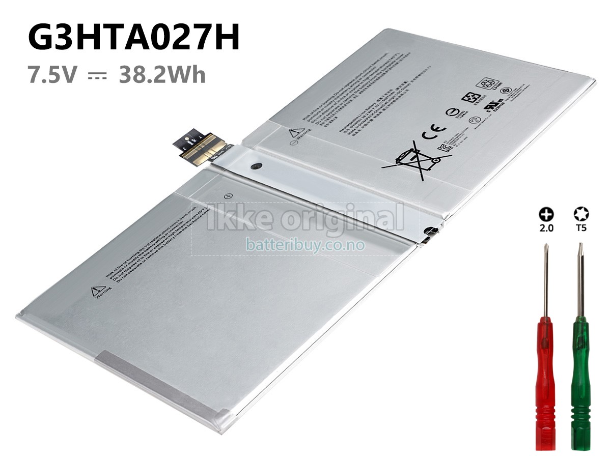 Batteri til Microsoft Surface Pro 4 1724 (38.2Wh, 7.5V)