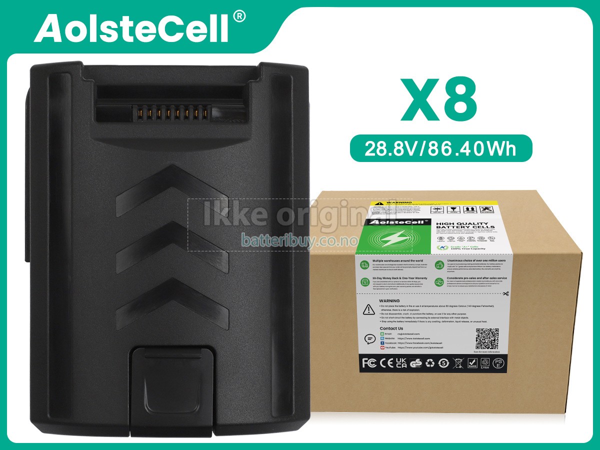 Moosoo X8 batteri