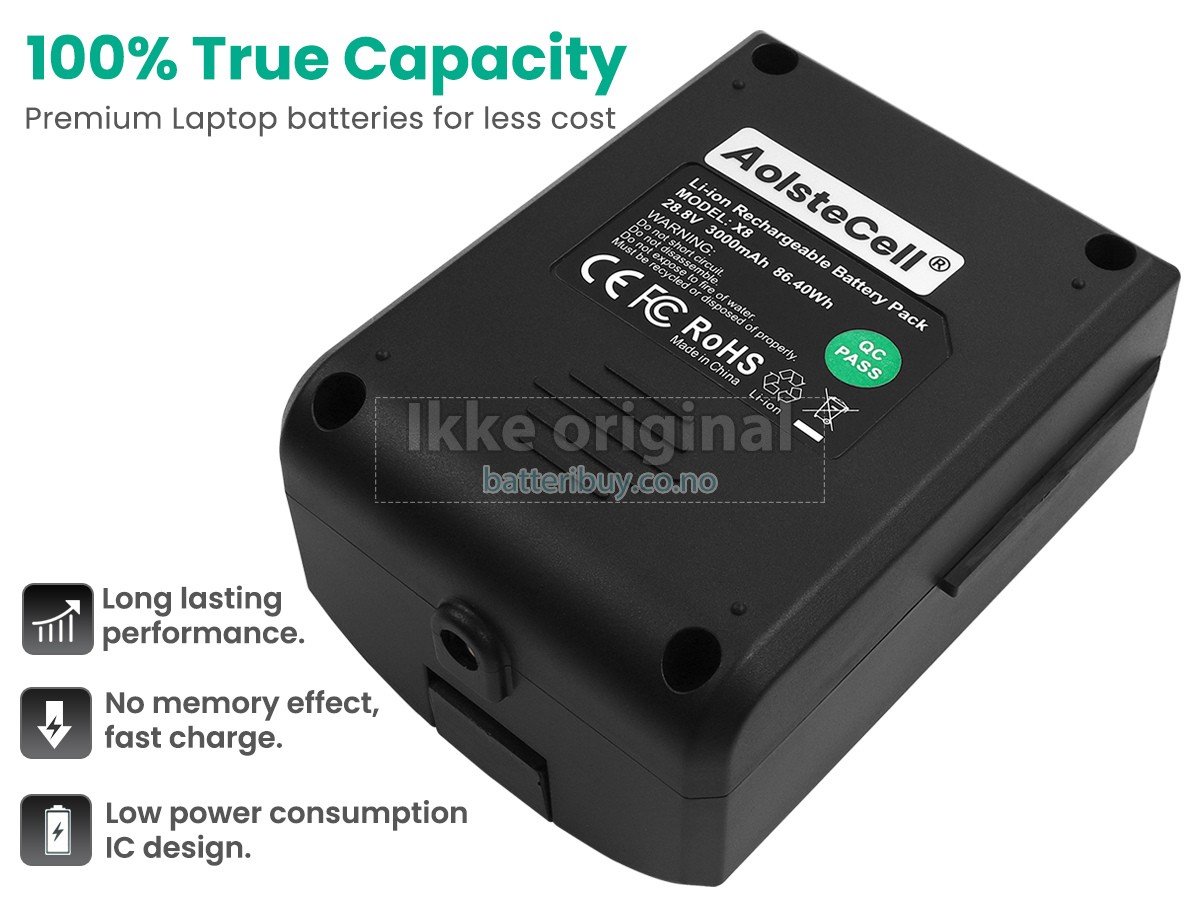 Moosoo X8 batteri