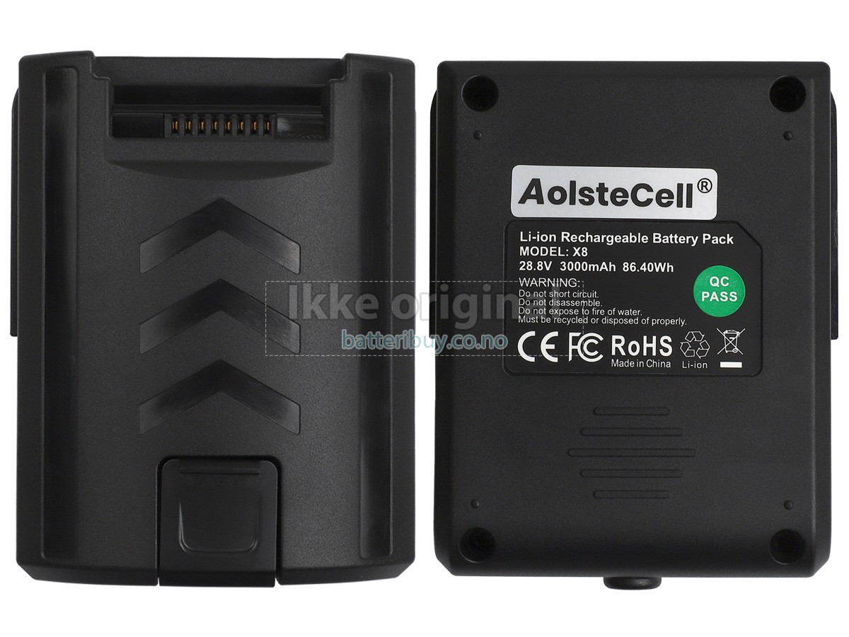 Moosoo X8 batteri