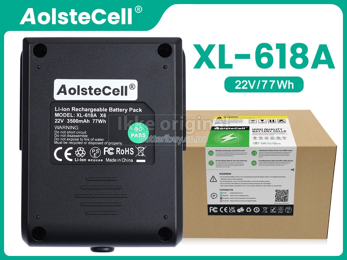 Moosoo XL-618A batteri