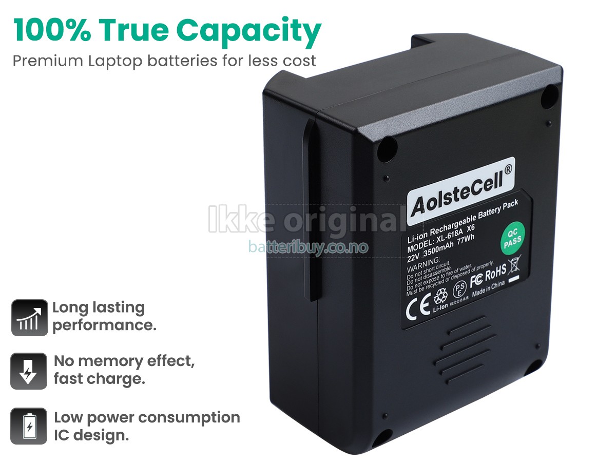 Moosoo XL-618A batteri