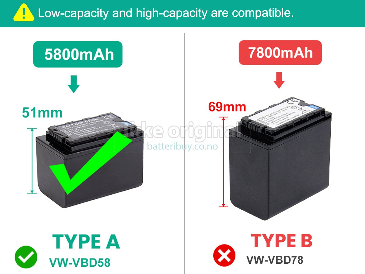 Panasonic HC-X1500 batteri
