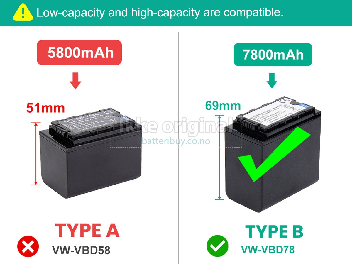 Panasonic HC-X1500 batteri