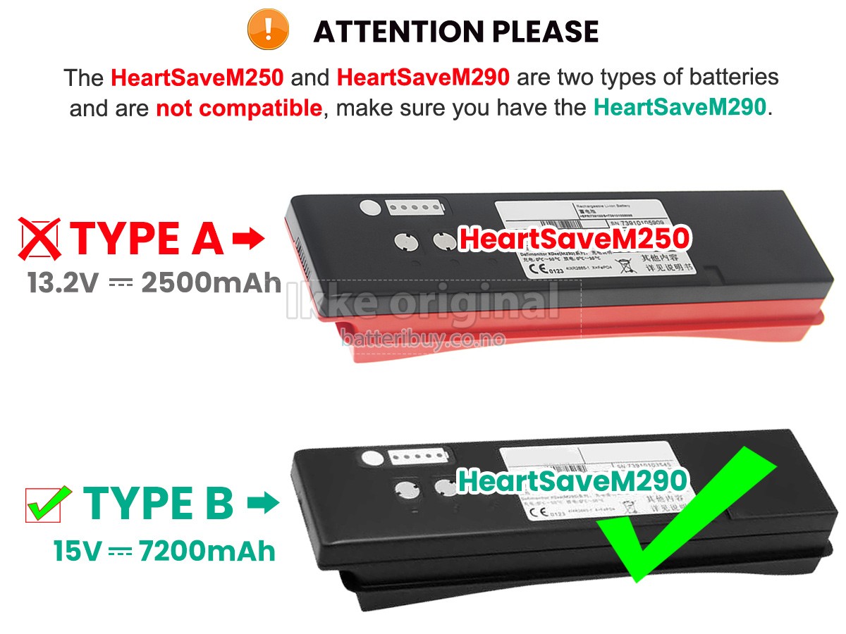 Primedic HEARTSAVEM250 batteri