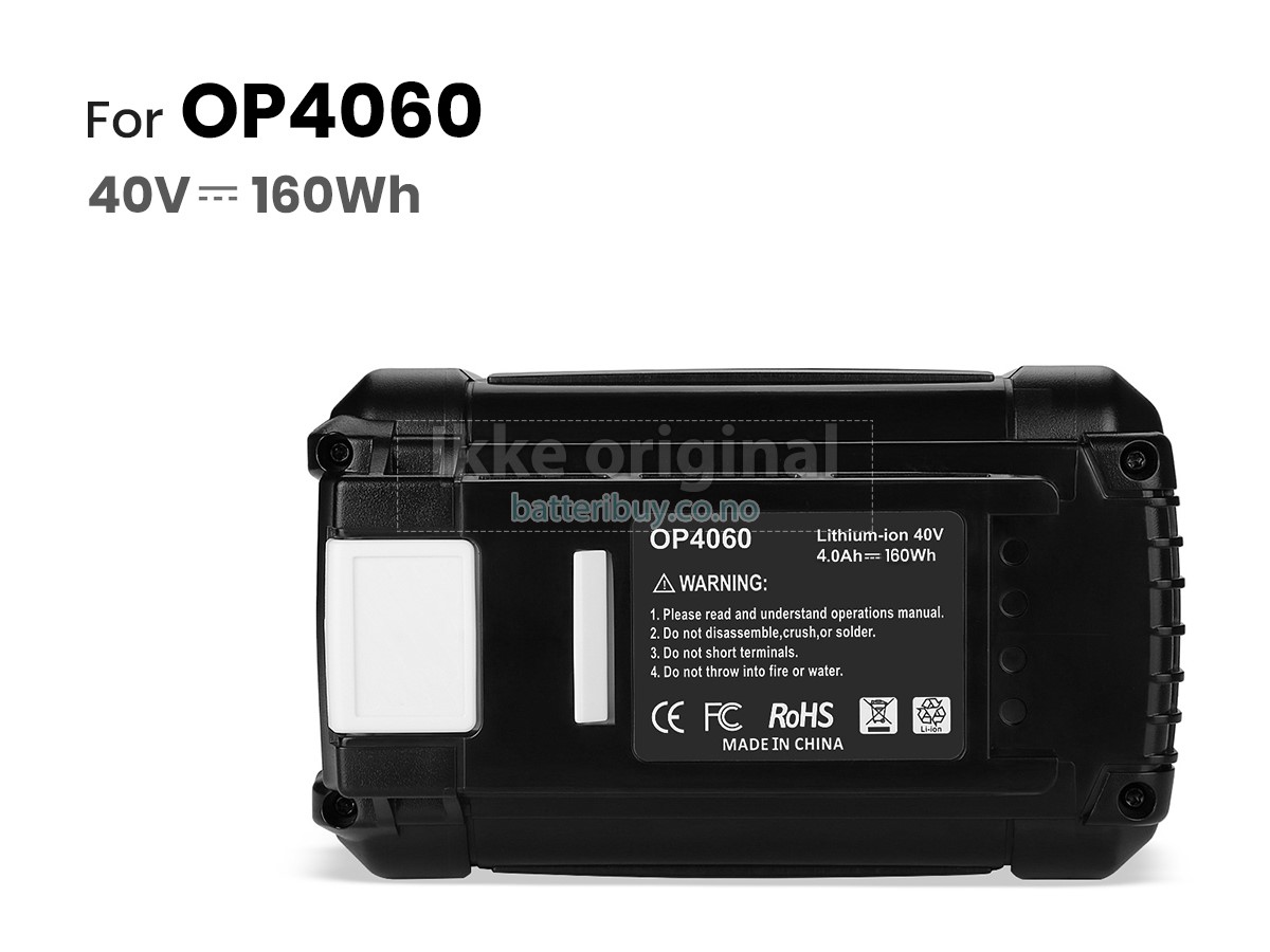 Ryobi RY40210B batteri