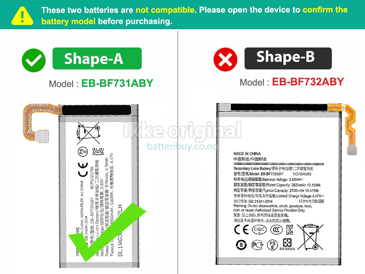 Samsung SM-F731B batteri