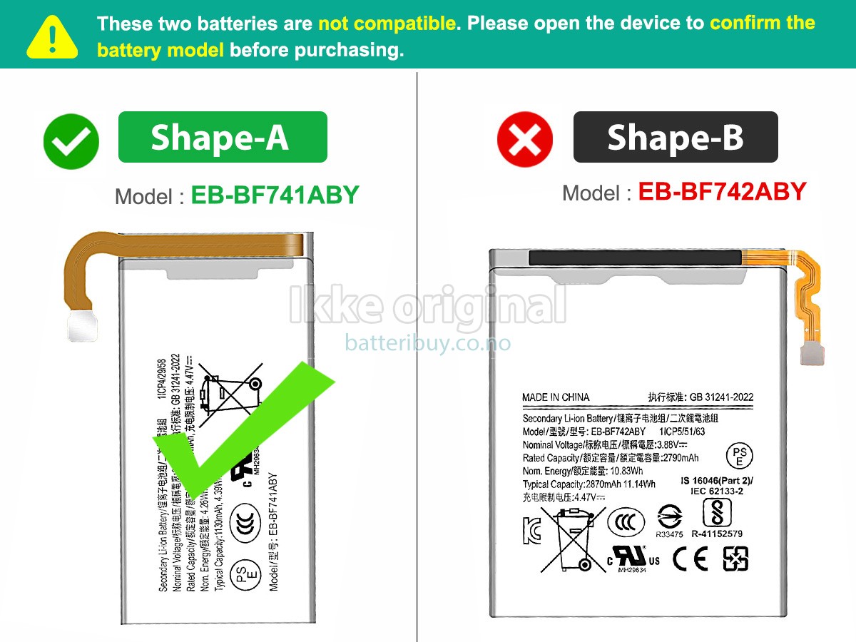 Samsung Z FLIP 6 batteri