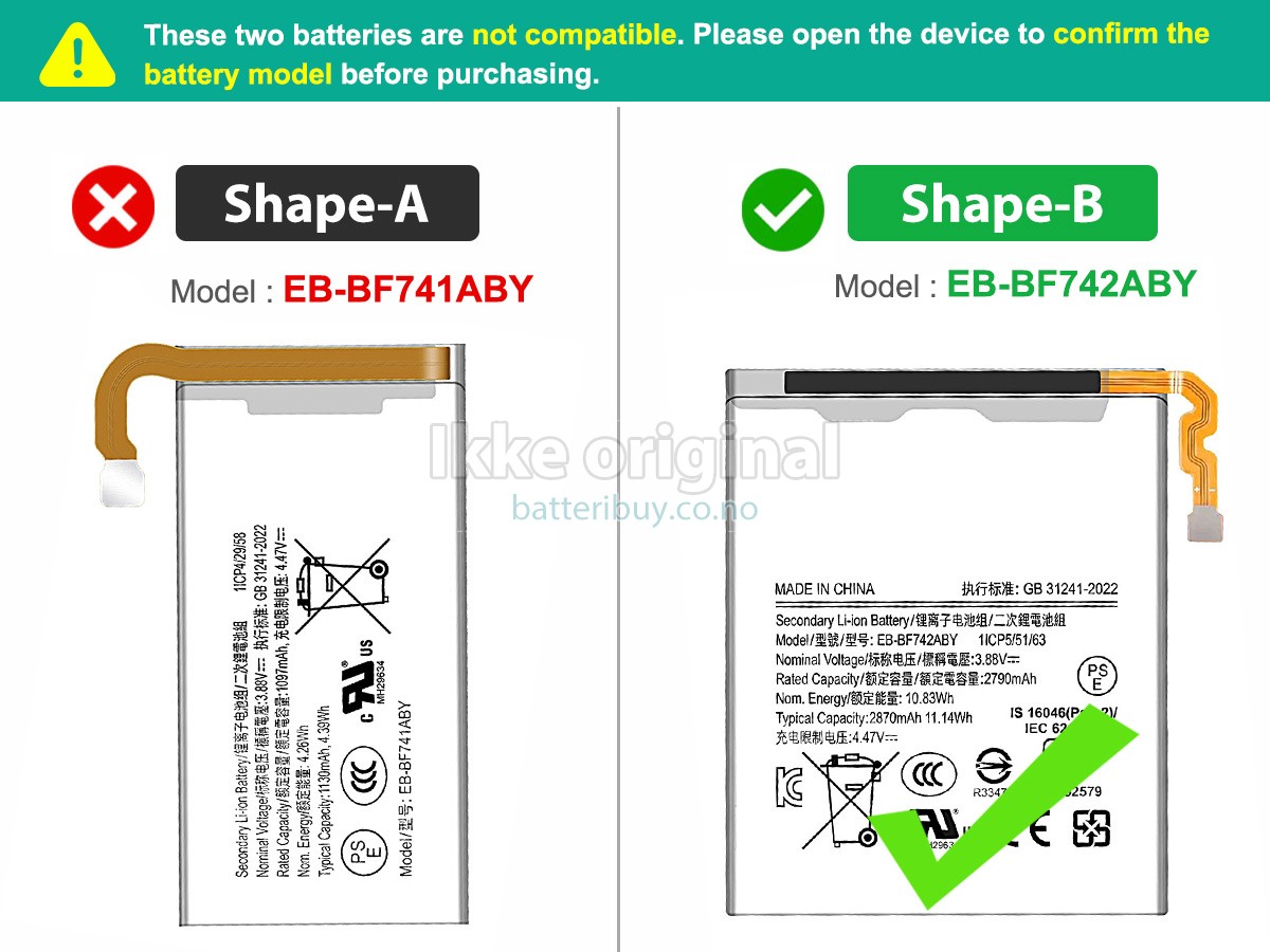 Samsung Z FLIP 6 batteri