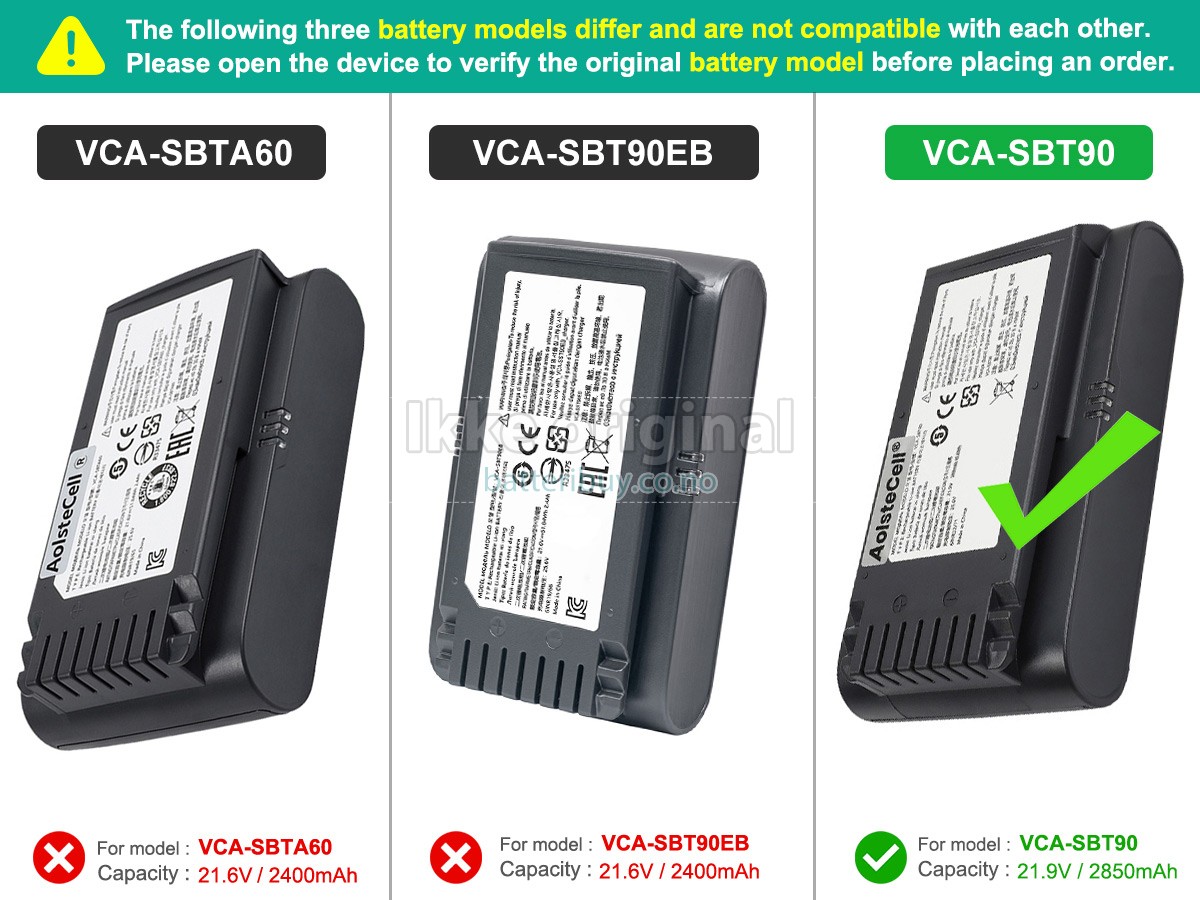Samsung VS20T7511T5/AA batteri