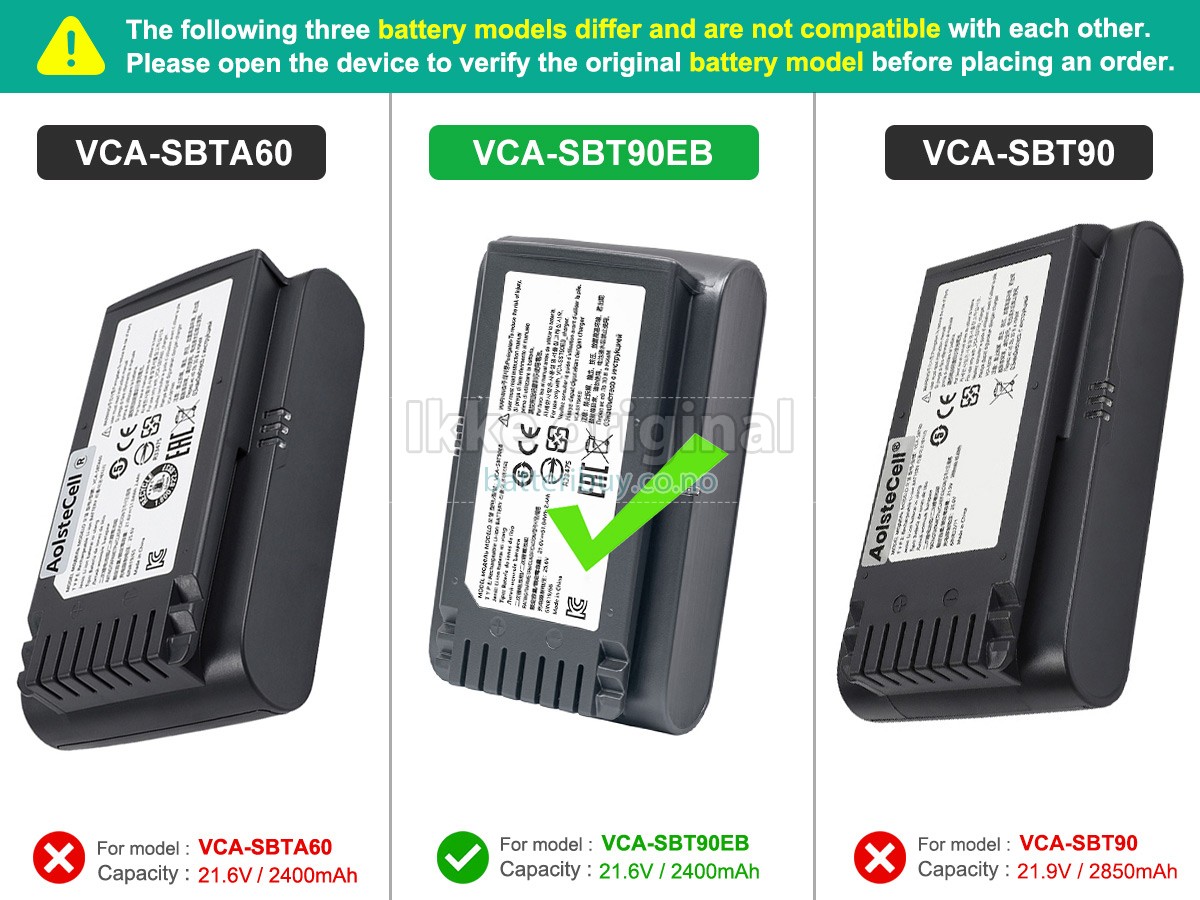 Samsung VS20T7511T5/AA batteri