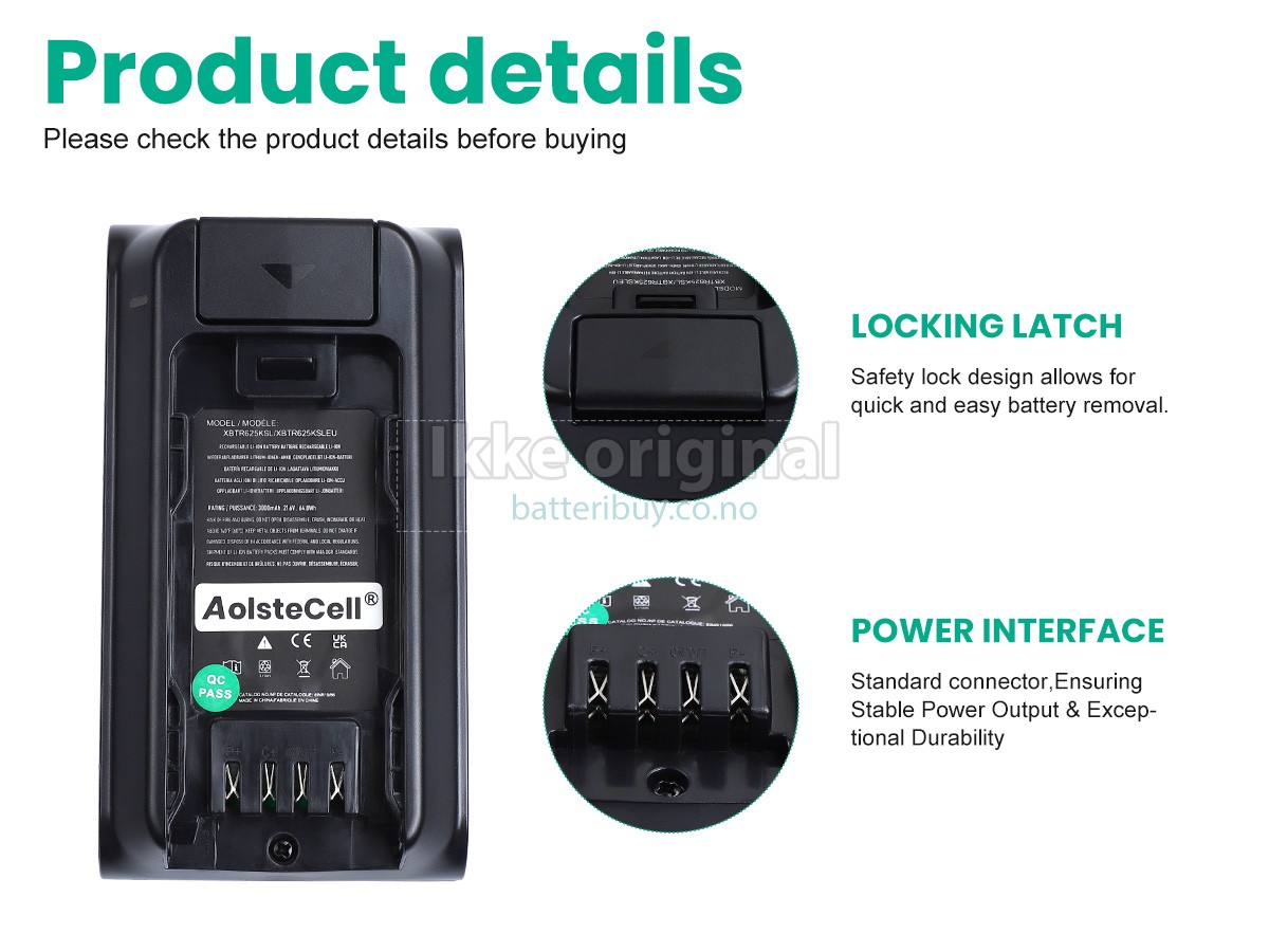 Shark XBTR625KSL batteri