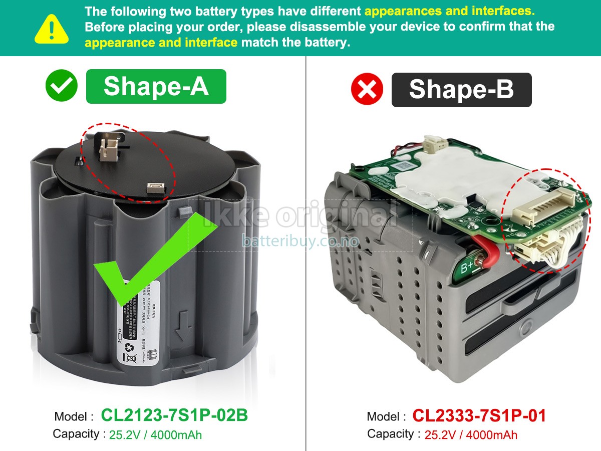 Tineco FLOOR ONE BOOSTER PRO FW28030ECN batteri