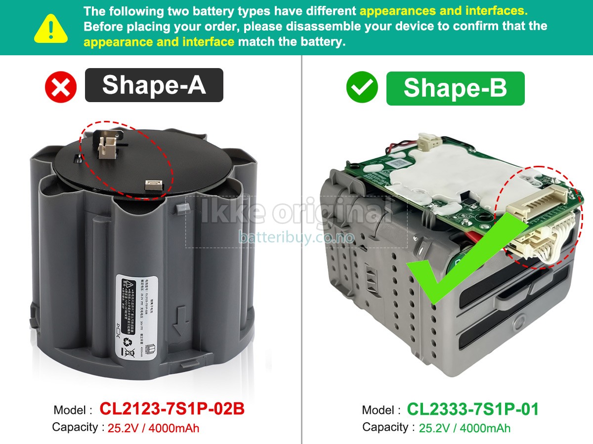 Tineco FLOOR ONE BOOSTER PRO FW28030ECN batteri