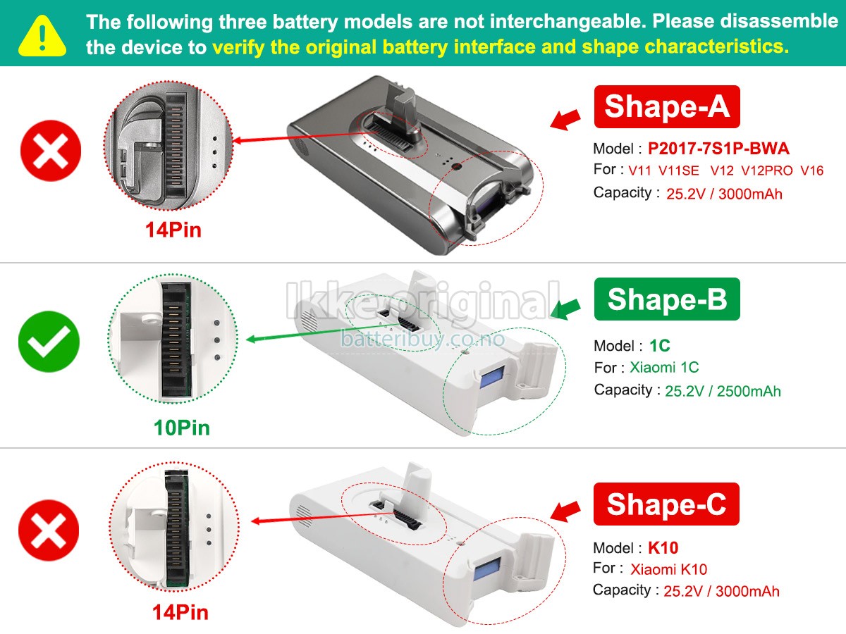 XiaoMi P2017-7S1P-BWA batteri
