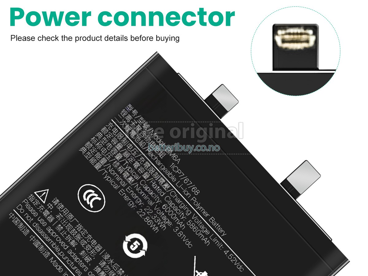 XiaoMi BM6A batteri