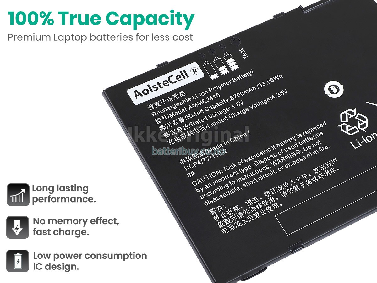 Zebra AMME2415(1ICP4/77/110-2) batteri