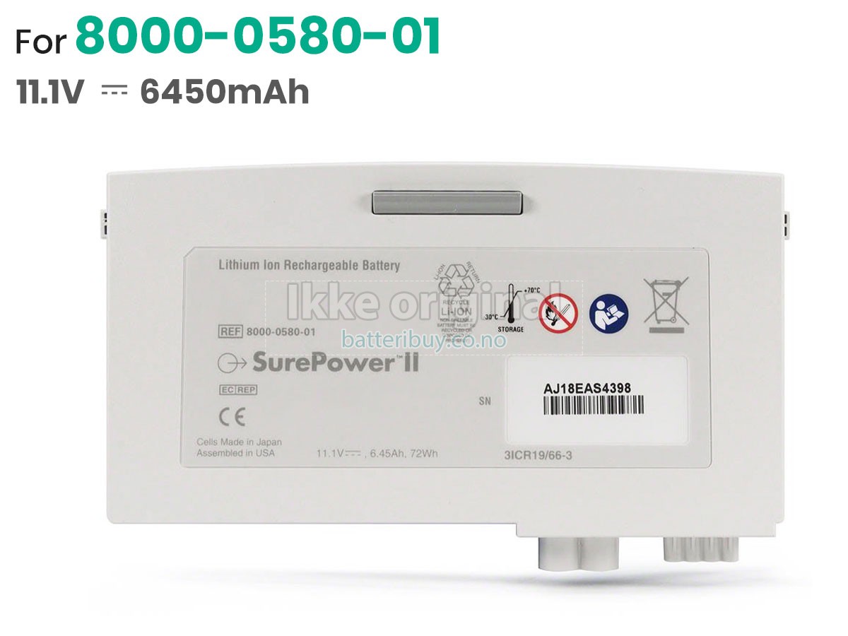 ZOLL 8000-0580-01 batteri