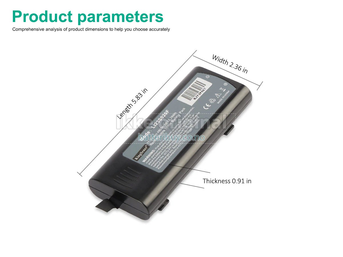 Zondan LI13S020F batteri