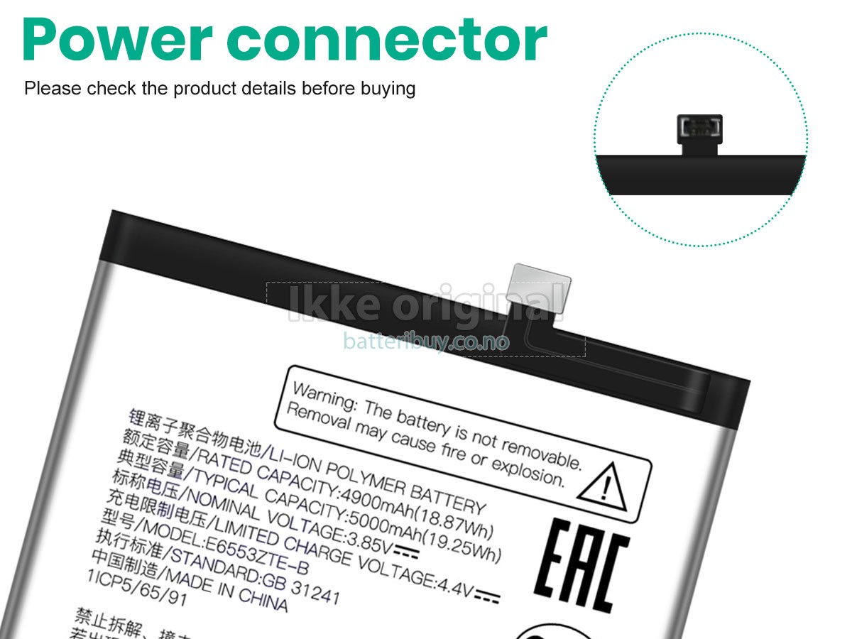 ZTE E6553ZTE-B batteri